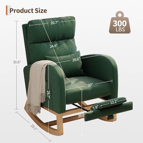 GarveeHome Rocking Chair, Nursery Glider Chair - Image 2