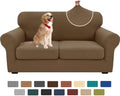 XINEAGE 3-Piece Stretch Loveseat Sofa Cover, Washable Couch Covers by XINEAGE