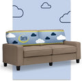 Serta Palisades 78" Track Arm Sofa, Easy Care Polyester, Soft Pillow Back by Serta