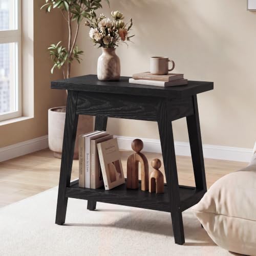 End Table for Living Room, 2-Tier Solid Wood Side Table - Image 6