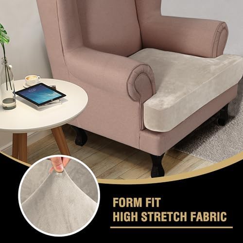 H.VERSAILTEX Stretch Velvet T Cushion Chair Covers - Image 6