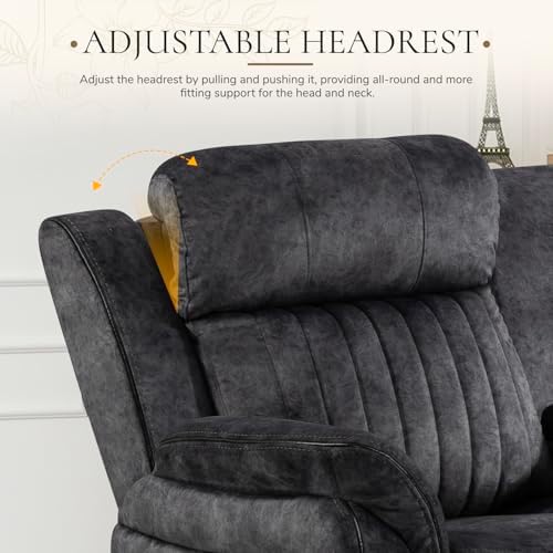 Power Reclining Loveseat with Zero Gravity, Adjustable Headrest, Electric - Image 4