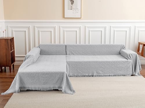 Deep Dream Sectional Couch Covers, 2 Pieces Sectional Sofa Cover, L Shaped - Image 2