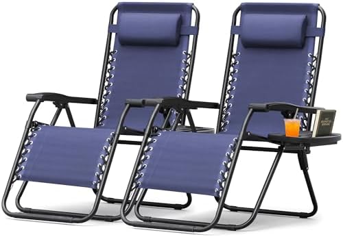 Homall Zero Gravity Chair Patio Folding Lawn Outdoor Lounge Gravity Camp by Homall