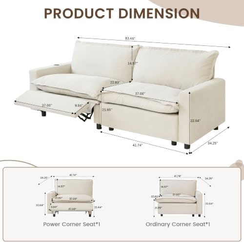 83 Inch Modular Sectional Couches - Image 2