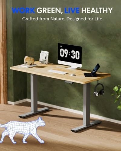 FLEXISPOT 63" x 24" Solid Wood Standing Desk - Image 2