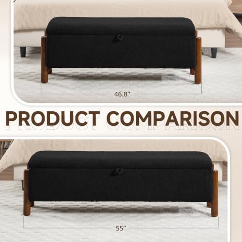 55'' Modern Storage Ottoman Benches - Image 3
