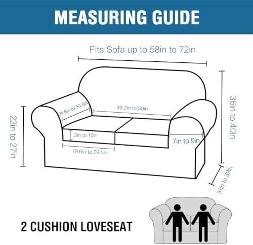 H.VERSAILTEX Real Velvet Plush 3 Piece Stretch Sofa Covers Couch Covers - Image 2