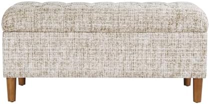 HomePop 40" Ainsley Button Tufted Storage Bench by HomePop