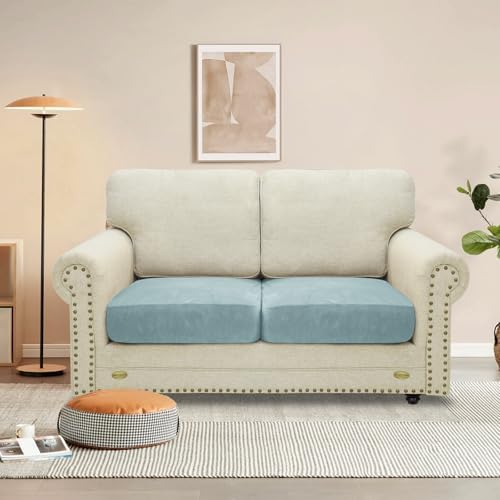 MAXIJIN Velvet Stretch Seat Cushion Covers Couch Cushion Cover - Image 2