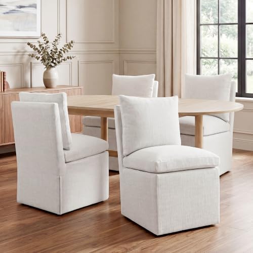 DUHOME Upholstered Armless Dining Chair by DuhomeElegantLifestyle