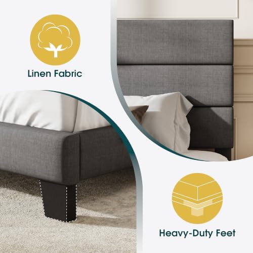 WEEWAY Twin Size Fabric Bed Frame - Image 5