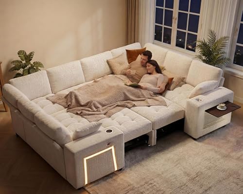 Vipbear 111" Modular Sectional Sleeper Sofa - Image 5