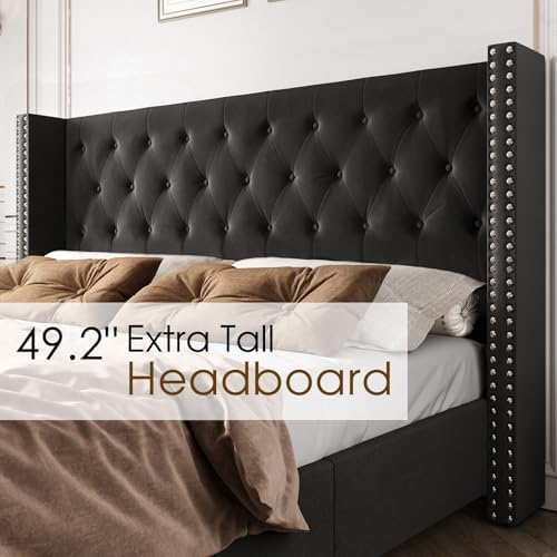 PaPaJet Queen Velvet Bed Frame - Image 3