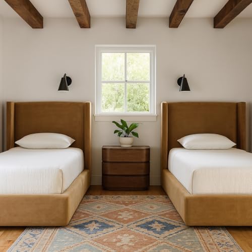 Meridian Furniture B1283Camel-T Kendall Collection Modern | Contemporary Twin - Image 2