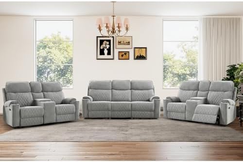 HAOMARKETS 3-Piece Power Recliner Sofa Set by HAOMARKETS