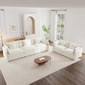 mikibama Luxury 2 Piece Cloud Couches Set, Modern Upholstered Chenille 3 Seater by Mikibama
