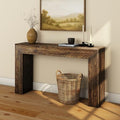 Plank+Beam Camden Console Table, 56 Inch, Rustic Barnwood Brown by PlankBeam