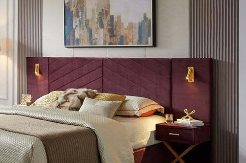 King Velvet Upholstered Bed Frame - Image 7