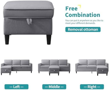 BALUS 78" Living Room Sofa Set, 3 Seater Sofa - Image 7