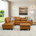 Faux Leather Sectional Couches for Living Room by Topcomfy