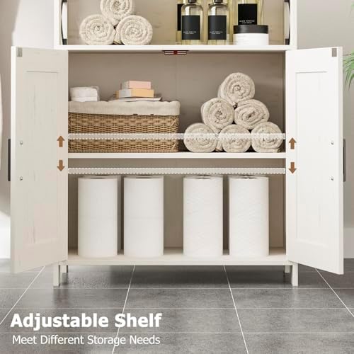 Homhedy Farmhouse Bathroom Storage Cabinet - Image 4