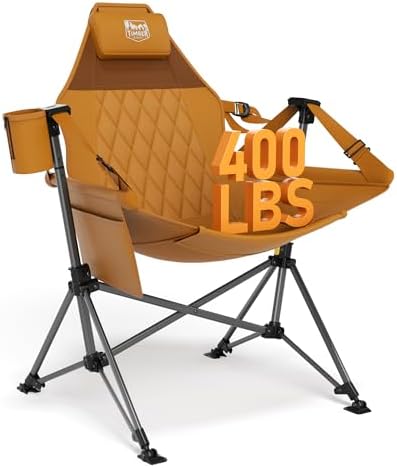 TIMBER RIDGE Hammock Camping Chair, Oversized Swinging Chair, 400lbs Load by TIMBERRIDGE