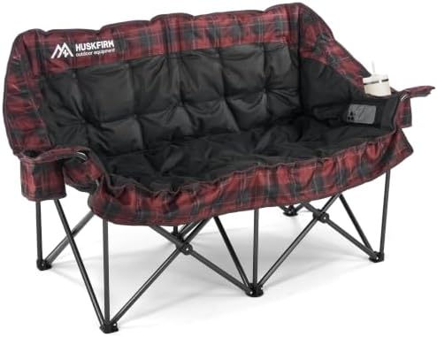 Huskfirm Padded Double Camping Chair, Camping Couch by Huskfirm