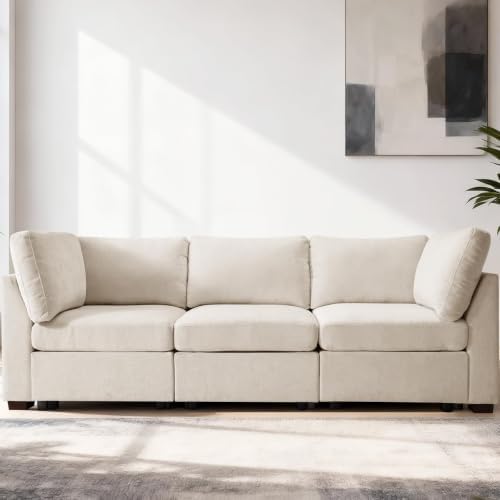 EDILLY 94 inches Oversized Modular Sectional Fabric Cloud Sofa Set, Extra Large by EDILLY