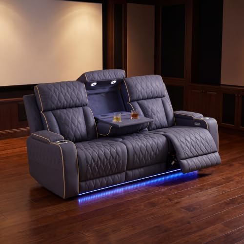 Leather Power Recliner Sofa Set - Image 6