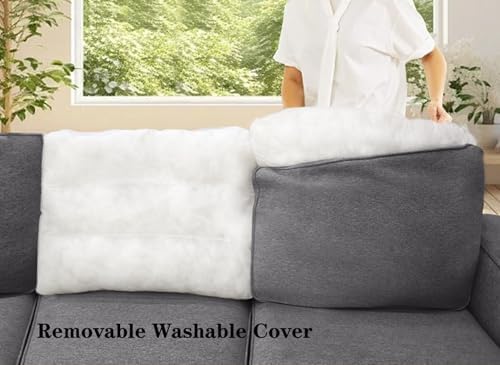Legend Vansen Oversized Modular Sectional Sofa, U/L‑Shaped Reversible Couch - Image 4