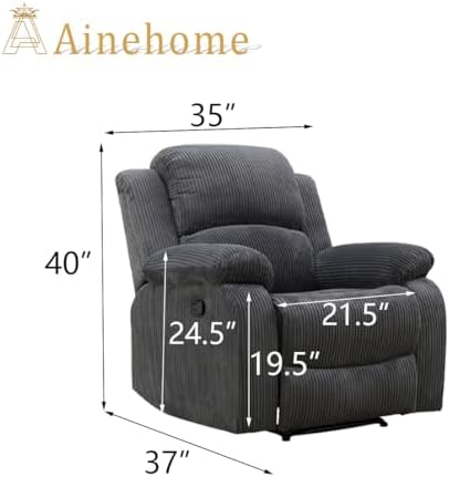 A Ainehome Recliner Sofa Set Loveseat Chair Furniture Sofa Set Living Room - Image 2