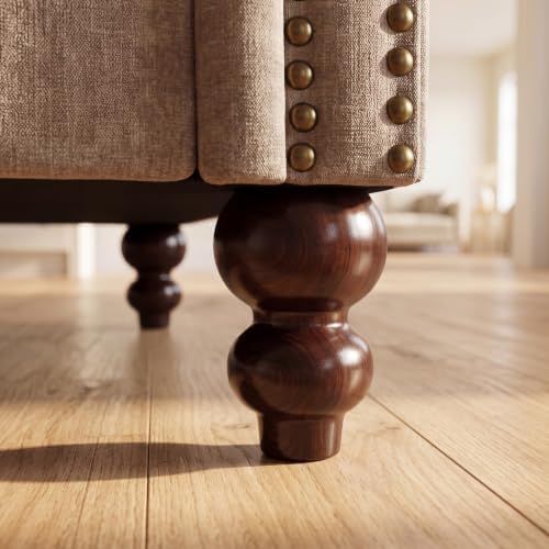 Rolled Arms Sofa Chair, Nailhead Accent Chair - Image 6