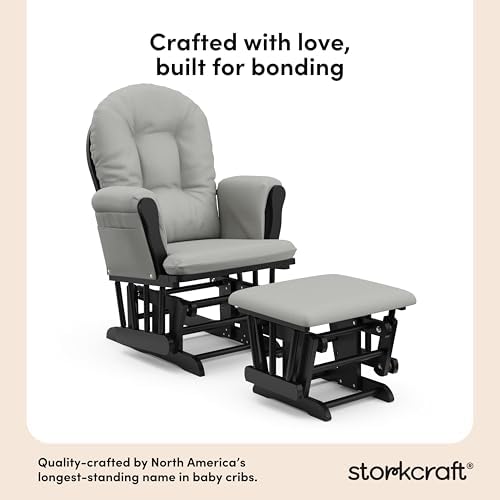 Storkcraft Premium Hoop Glider & Ottoman - Image 3
