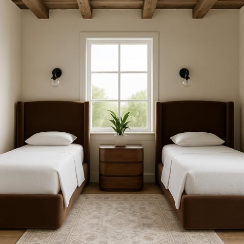 Meridian Furniture B1283Brown-T Kendall Collection Modern | Contemporary Twin - Image 2