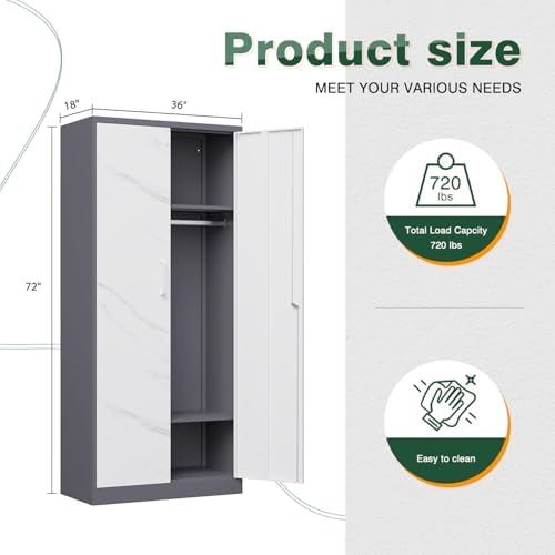 Letaya Wardrobe Closet, Bedroom Armoire Clothes Organizer - Image 3