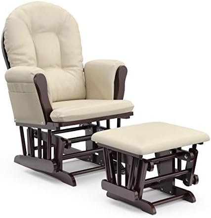 Storkcraft Premium Hoop Glider & Ottoman, Espresso by Storkcraft