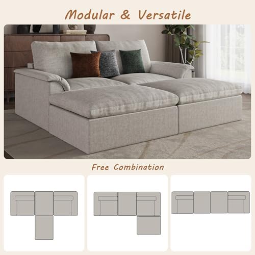 EASE MOOSE Sectional Boneless Couches, Oversized Sofa Bed - Image 5