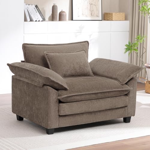 Oversized Accent Chair, Modern Upholstered Armchair Cloud Sofa Chair by choairy