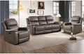 CANMOV Faux Leather Manual Reclining Sofa Furniture Set, 2 Manual Recliner by CANMOV