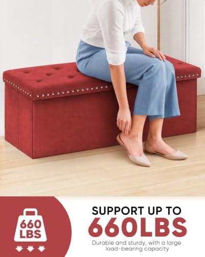 B FSOBEIIALEO Storage Ottoman Bench - Image 4