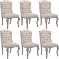 Upholstered Dining Chairs Set of 6 by Janoray