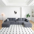 ivoros 125 Inch Modular Sectional Sofa Couch, Oversized Modern Cloud Couch by ivoros