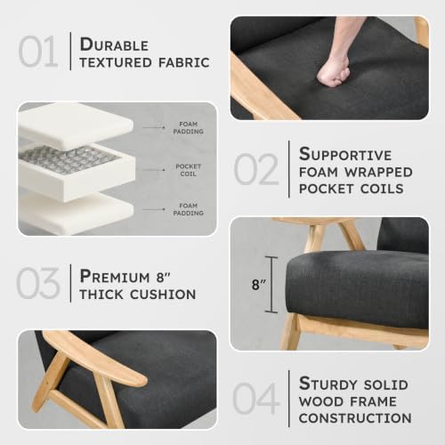 Lexicon Mid Century Modern Accent Chair - Image 3