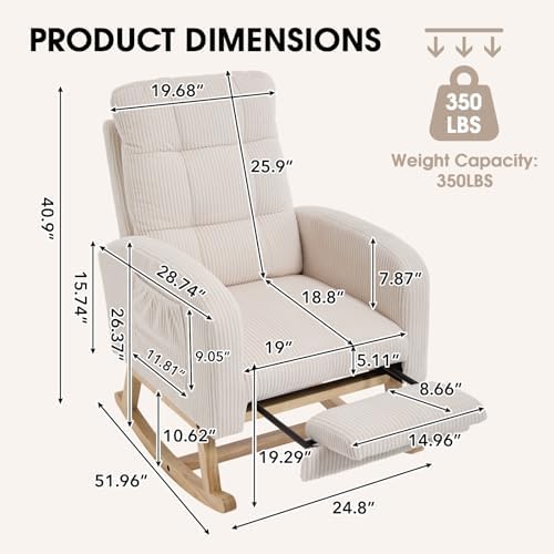 Nursery Glider, Rocking Chair Nursery - Image 2