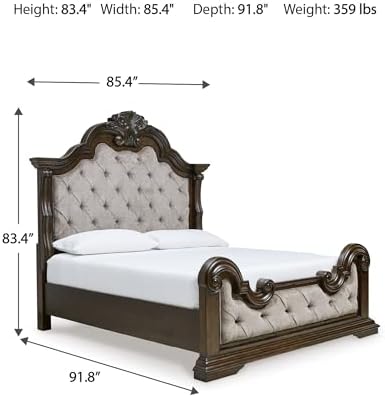 Signature Design by Ashley Maylee King Size Bed Frame and Headboard - Image 3