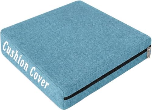 Reversible Linen Chair Cushion Covers by Unknown