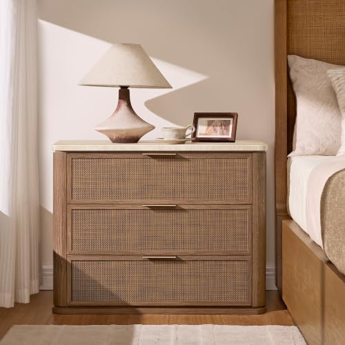 Night Stand Set 2, Rattan Nightstand - Image 2