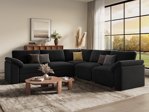 EASE MOOSE Large L Shape Sectional Couch, Oversized Modular Sectional Sofa by EASEMOOSE
