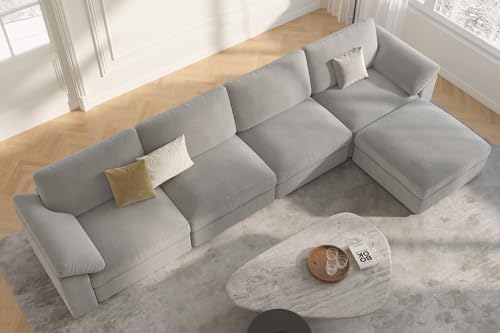 EASE MOOSE Oversized Sectional Modular Sofa, Comfty L Shape Sectional Sofa - Image 4